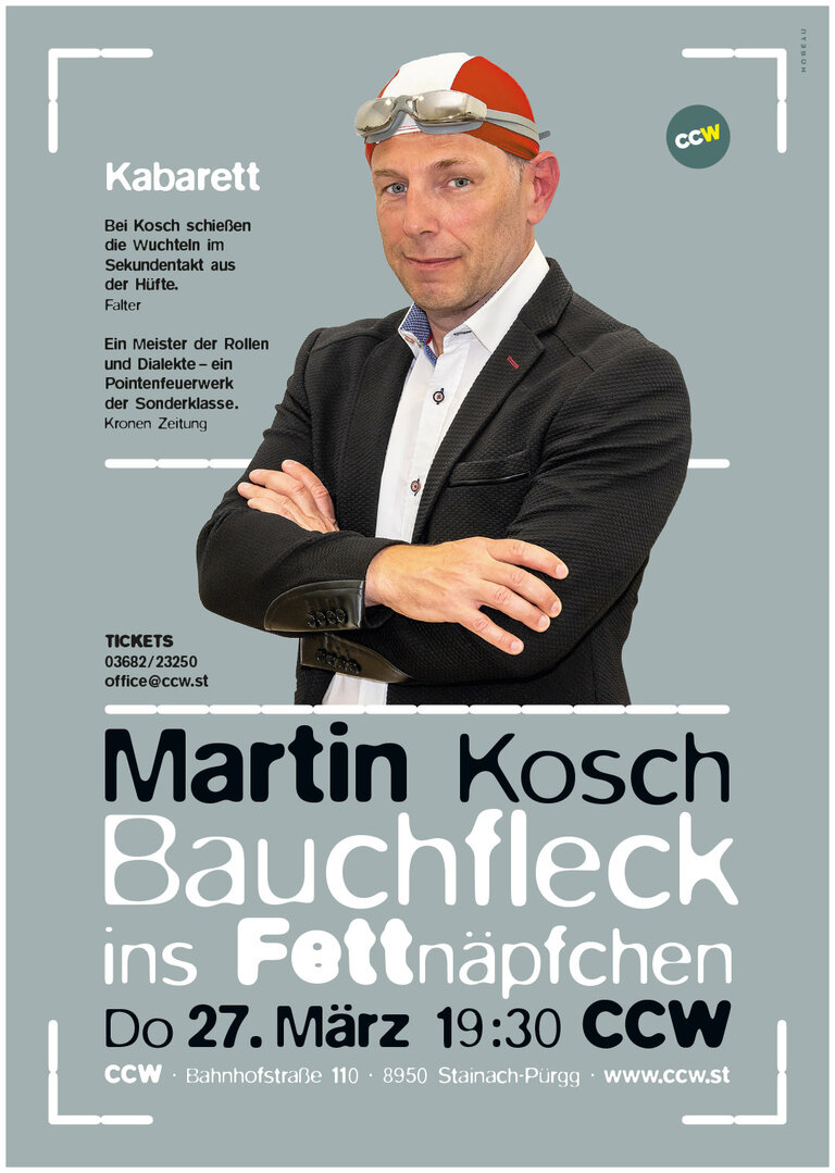 Martin Kosch - Bauchfleck ins Fettnäpfchen - Impression #2.1 | © CCW Stainach